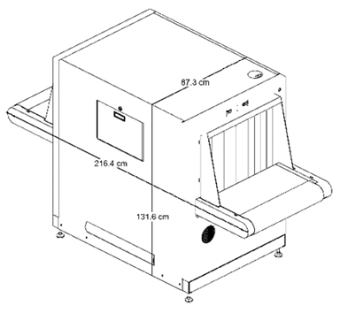 Рентгенотелевизионная установка (интроскоп) для досмотра багажа и мелких грузов Astrophysics XIS-6545