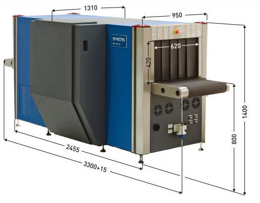 Габаритные размеры  HI-SCAN 6040aTiX