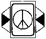 Голубиная лапка. Знак пацифистов. В блатных понятиях - знак агрессии.